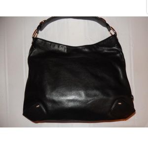 Black Cole Haan Leather Hobo